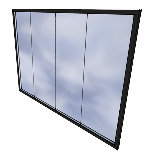 butted glass render